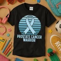 Prostate Cancer Warrior Cancer Survivor Support Cancer Team Kids T-Shirt thumb 3