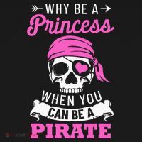 Pirate Costume Why Be A Princess When You Can Be A Pirate Women's Long Sleeve Shirt thumb 2