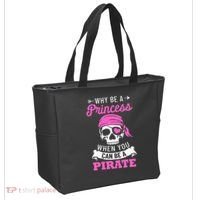 Pirate Costume Why Be A Princess When You Can Be A Pirate Tote Bag thumb 2