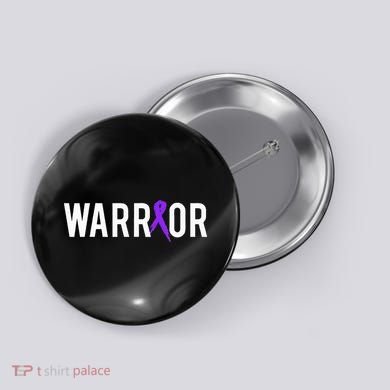 Pancreatic Cancer Warrior Design Gift For Cancer Awareness  Button