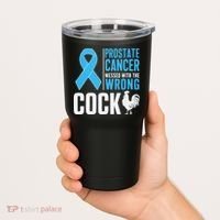 Prostate Cancer Warrior Prostate Cancer Awareness Tumbler thumb 2