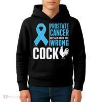 Prostate Cancer Warrior Prostate Cancer Awareness Kids Hoodie thumb 4