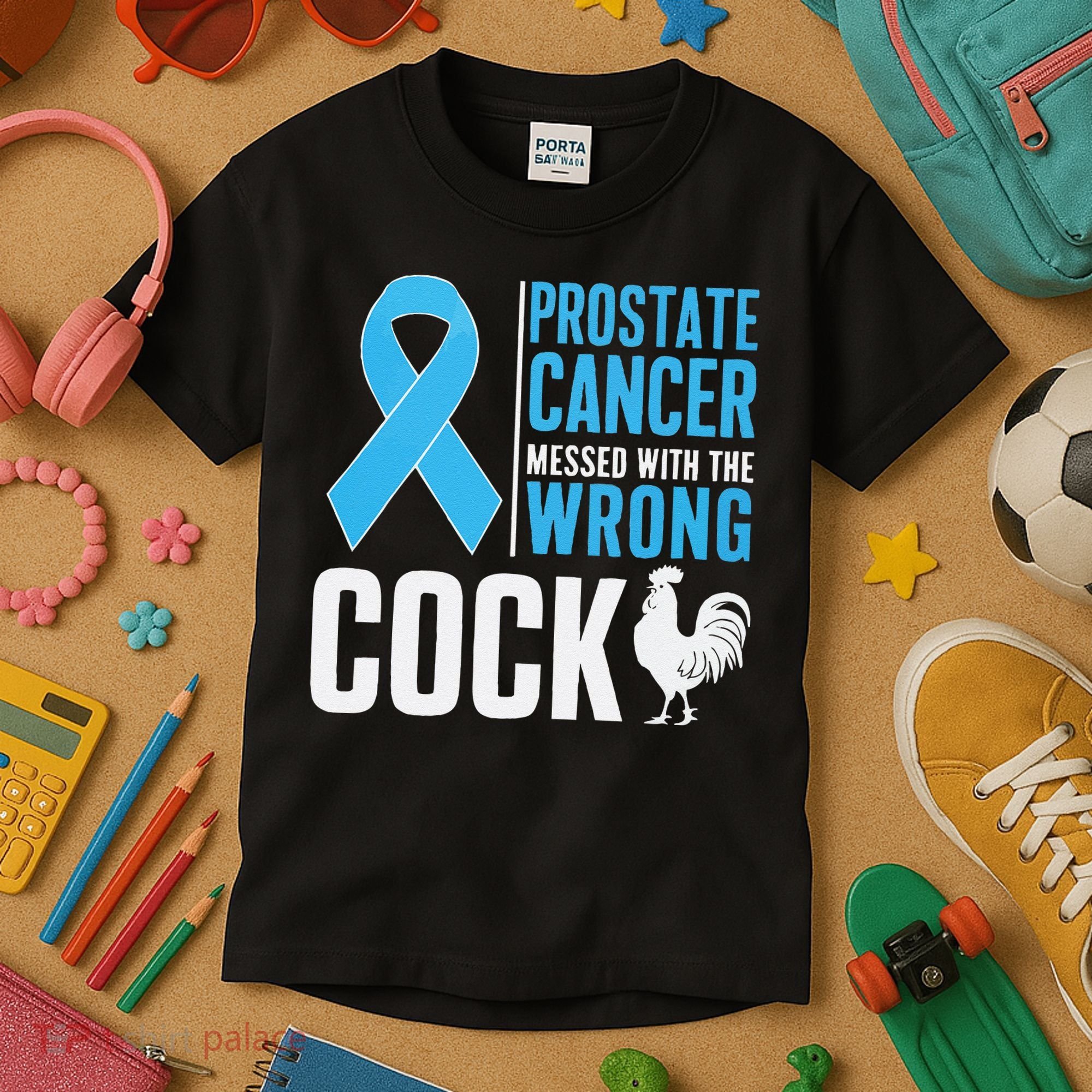 Prostate Cancer Warrior Prostate Cancer Awareness Kids T-Shirt