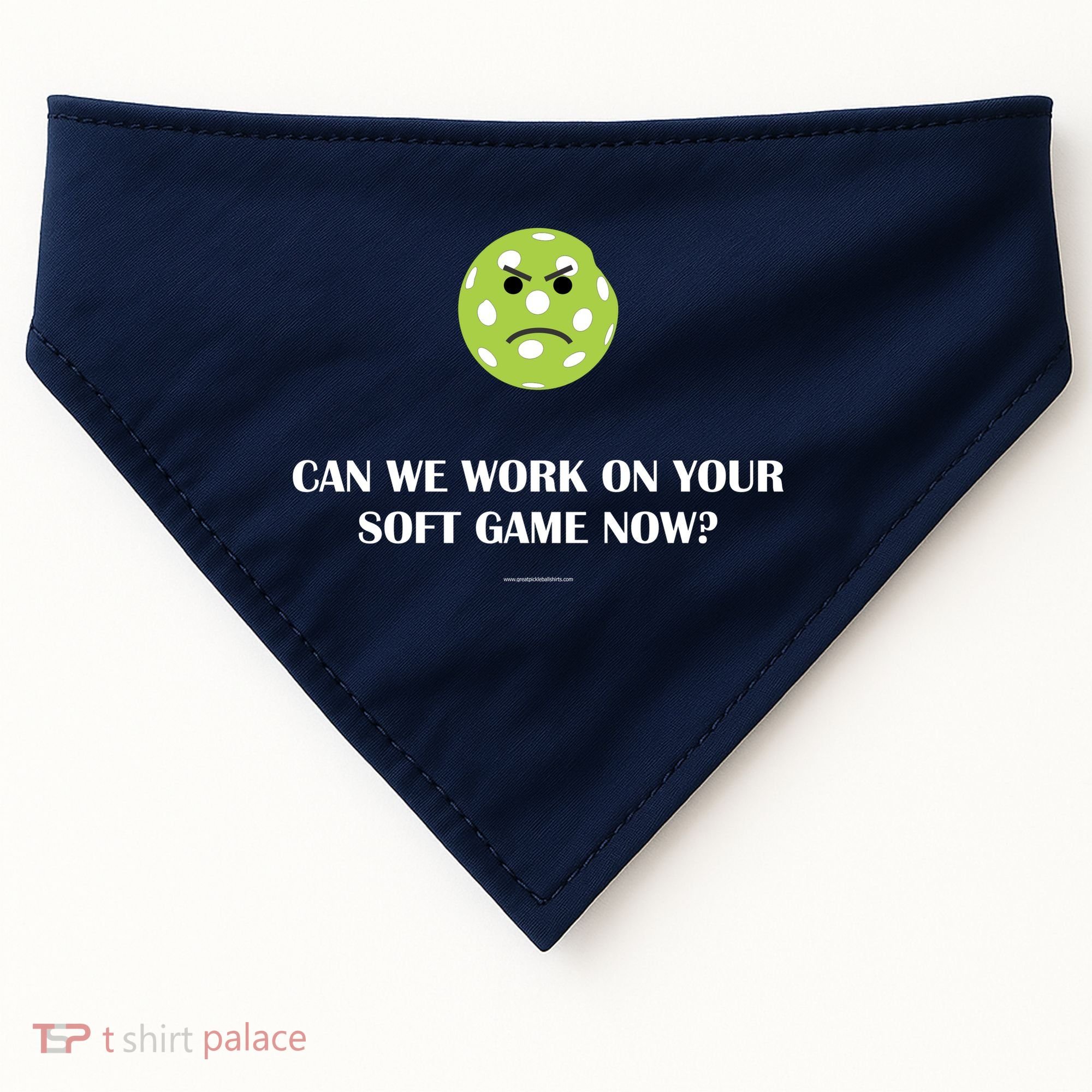 Pickleball Can We Work On Your Soft Game Now USA-Made Doggie Bandana