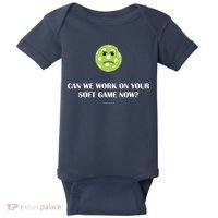Pickleball Can We Work On Your Soft Game Now Baby Bodysuit thumb 0