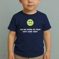 Pickleball Can We Work On Your Soft Game Now Toddler T-Shirt thumb 2
