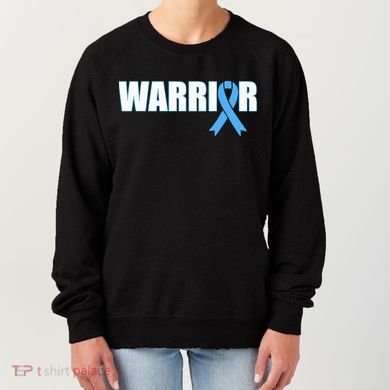 Prostate Cancer Warrior Light Blue Ribbon Women's Sweatshirt