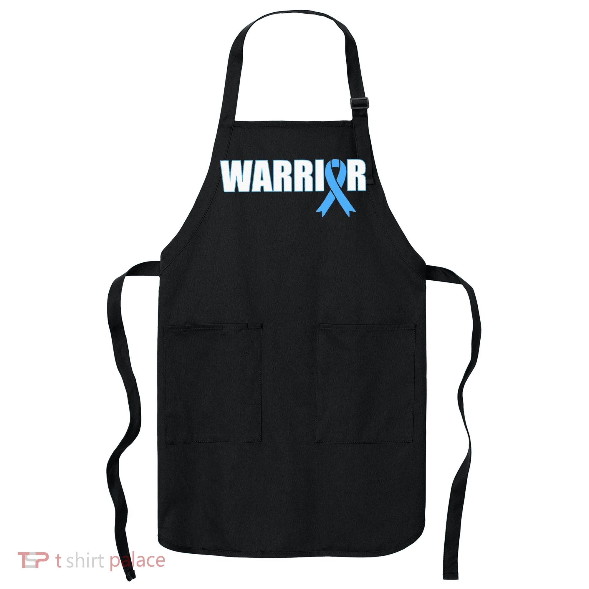Prostate Cancer Warrior Light Blue Ribbon Apron