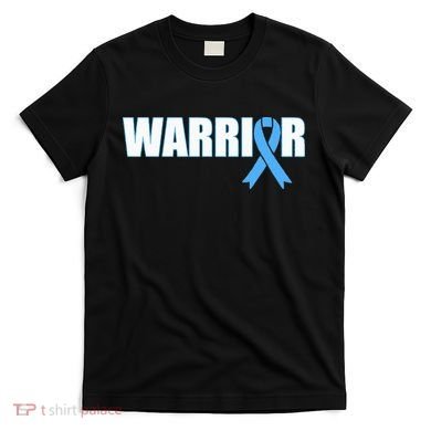 Prostate Cancer Warrior Light Blue Ribbon T-Shirt