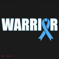 Prostate Cancer Warrior Light Blue Ribbon Button thumb 1