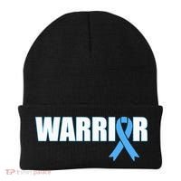 Prostate Cancer Warrior Light Blue Ribbon Beanie thumb 0
