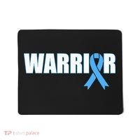 Prostate Cancer Warrior Light Blue Ribbon Mousepad thumb 0