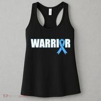 Prostate Cancer Warrior Light Blue Ribbon Women's Tank Top thumb 3