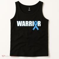 Prostate Cancer Warrior Light Blue Ribbon Tank Top thumb 2