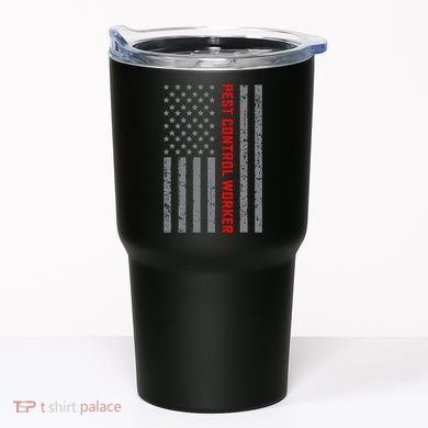 Pest Control Worker Vintage Us Flag For Dad Tumbler