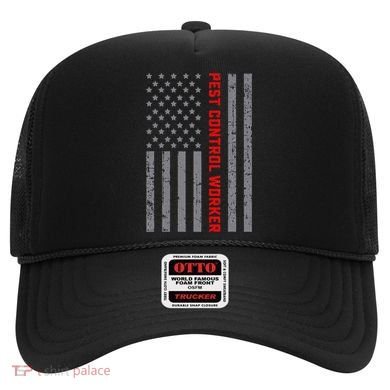 Pest Control Worker Vintage Us Flag For Dad Hat