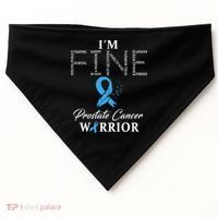 Prostate Cancer Warrior Im Fine USA-Made Doggie Bandana thumb 0