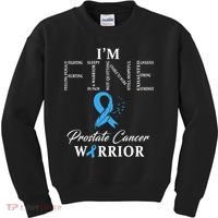 Prostate Cancer Warrior Im Fine Kids Sweatshirt thumb 0