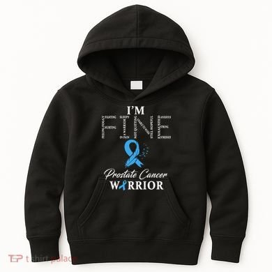 Prostate Cancer Warrior Im Fine Kids Hoodie