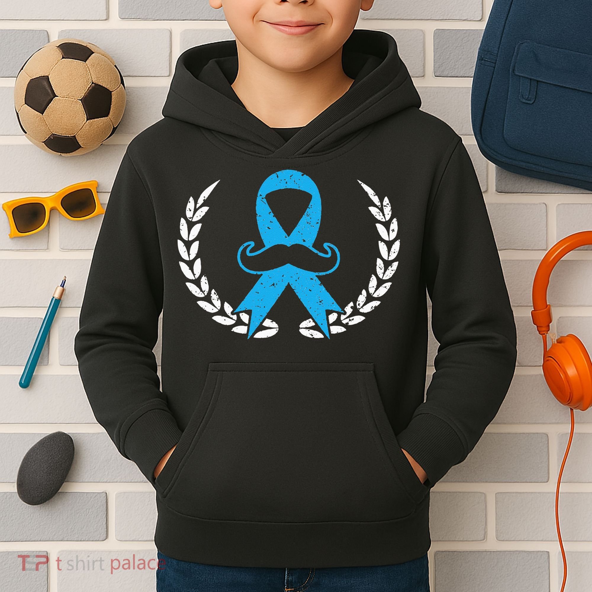 Prostate Cancer Warrior Prostate Cancer Awareness Kids Hoodie