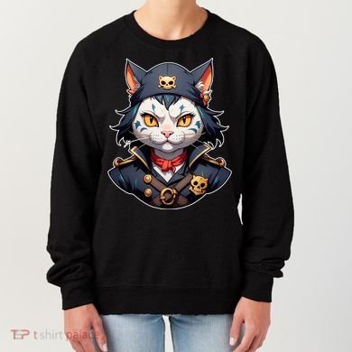 Pirate Cat With Bandana Women's Sweatshirt