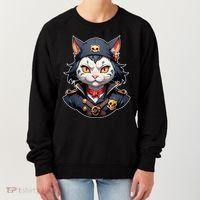 Pirate Cat With Bandana Women's Sweatshirt thumb 0