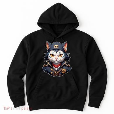 Pirate Cat With Bandana Hoodie