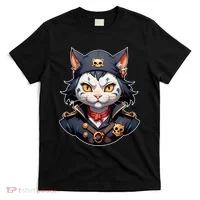 Pirate Cat With Bandana T-Shirt thumb 0