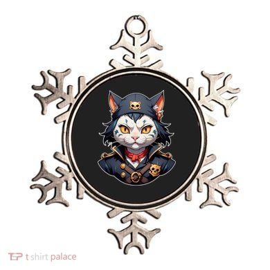 Pirate Cat With Bandana Ornament
