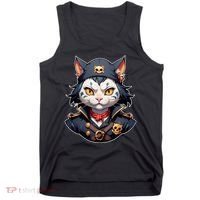 Pirate Cat With Bandana Tank Top thumb 0