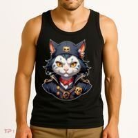 Pirate Cat With Bandana Tank Top thumb 3