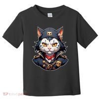 Pirate Cat With Bandana Toddler T-Shirt thumb 0