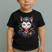 Pirate Cat With Bandana Toddler T-Shirt thumb 2