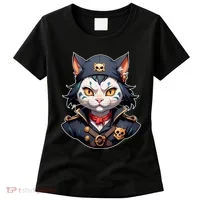 Pirate Cat With Bandana Women's T-Shirt thumb 0