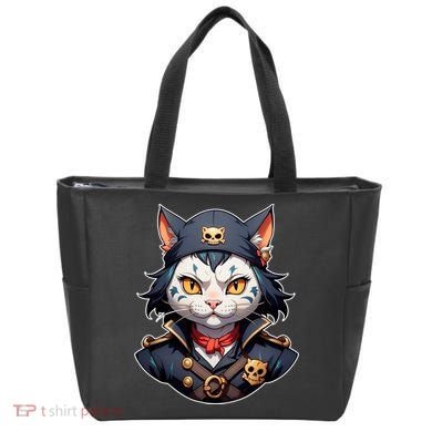 Pirate Cat With Bandana Tote Bag