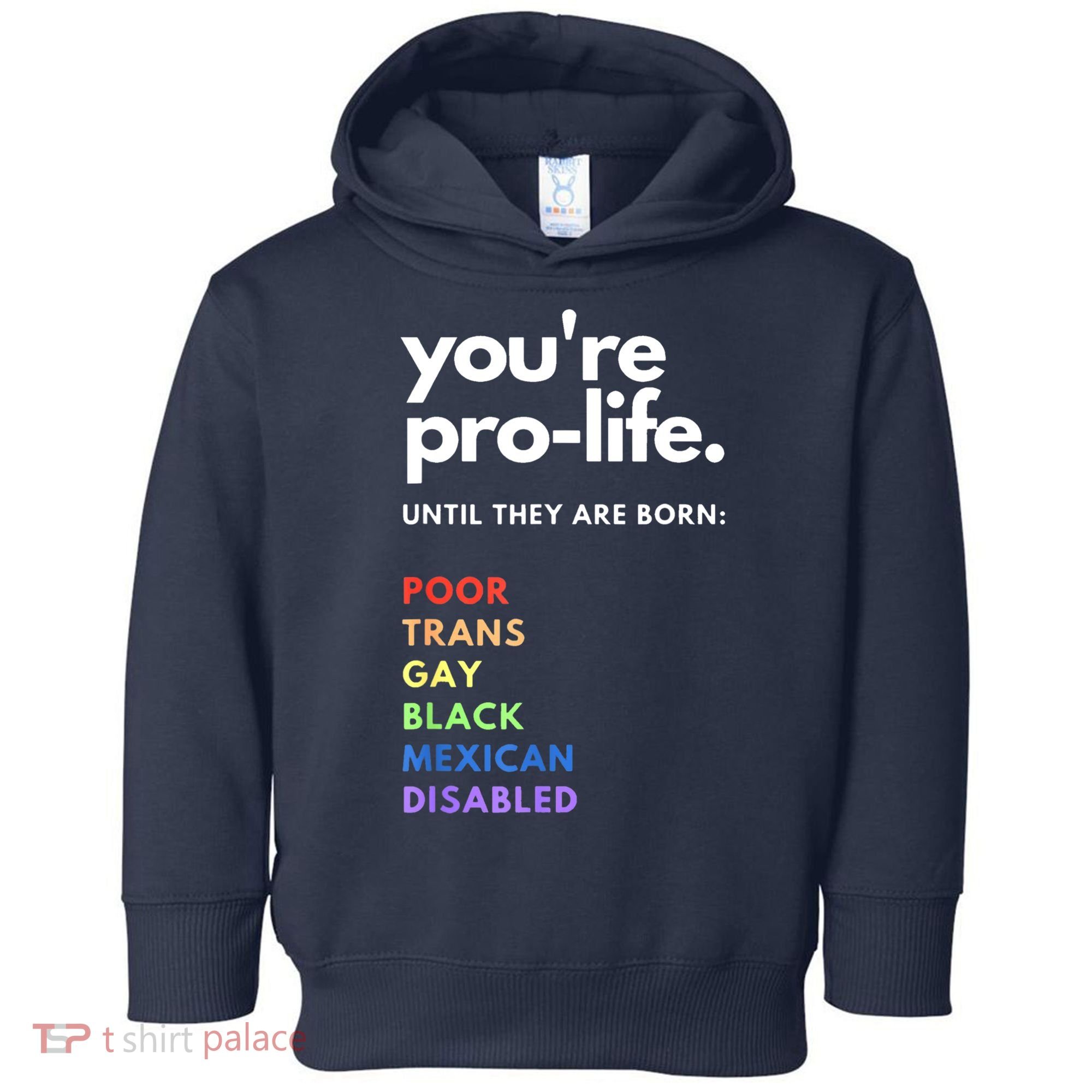 Pro Choice You're ProLife Until They Are Born Toddler Hoodie