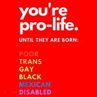 Pro Choice You're ProLife Until They Are Born Santa Hat thumb 1