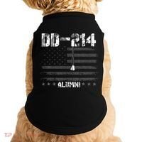 Patriotic DD 214 Alumni Military Veteran Doggie Tank thumb 0