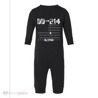Patriotic DD 214 Alumni Military Veteran Infant Fleece One Piece thumb 0