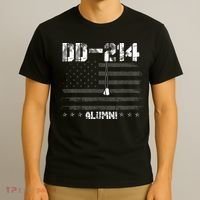 Patriotic DD 214 Alumni Military Veteran T-Shirt thumb 3