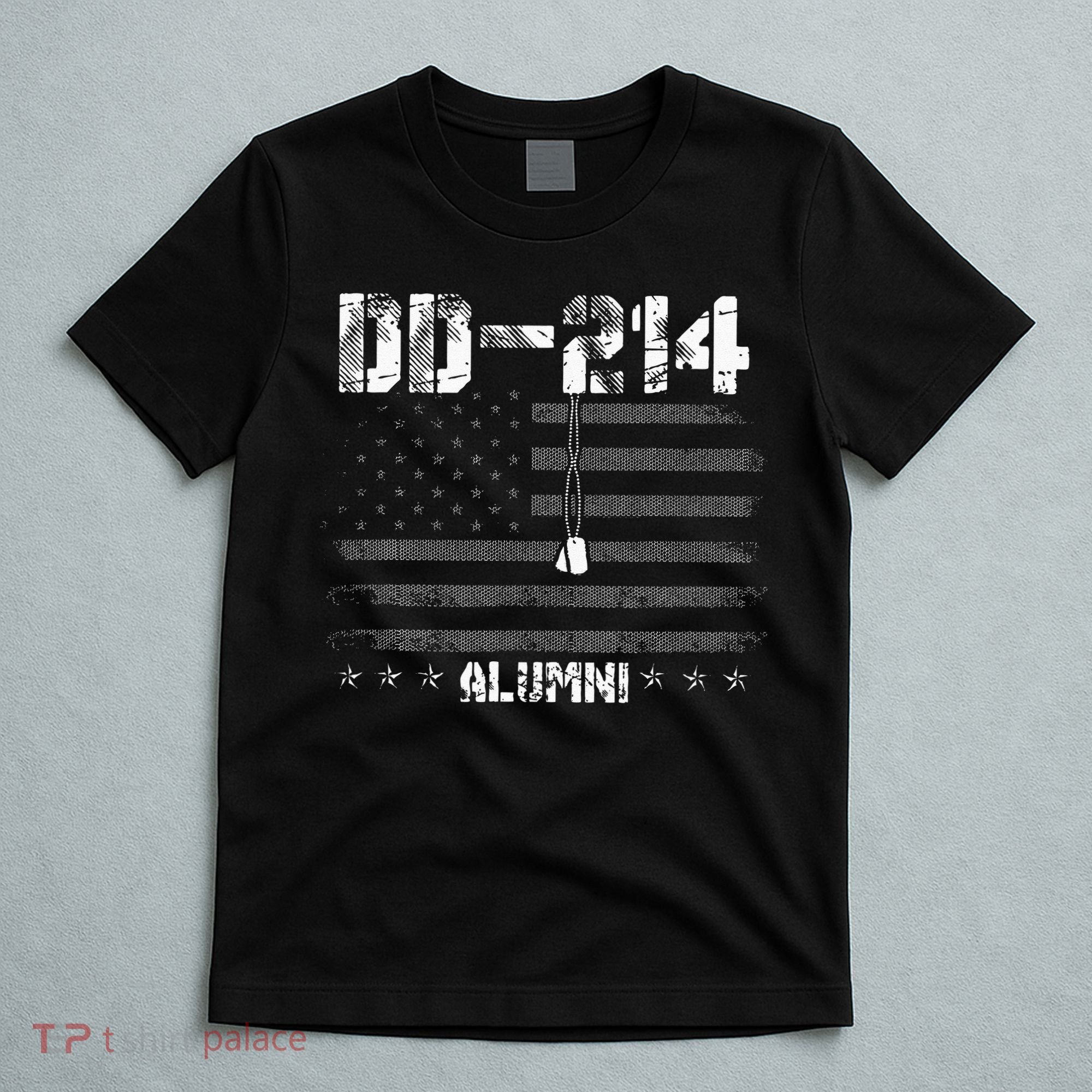 Patriotic DD 214 Alumni Military Veteran T-Shirt