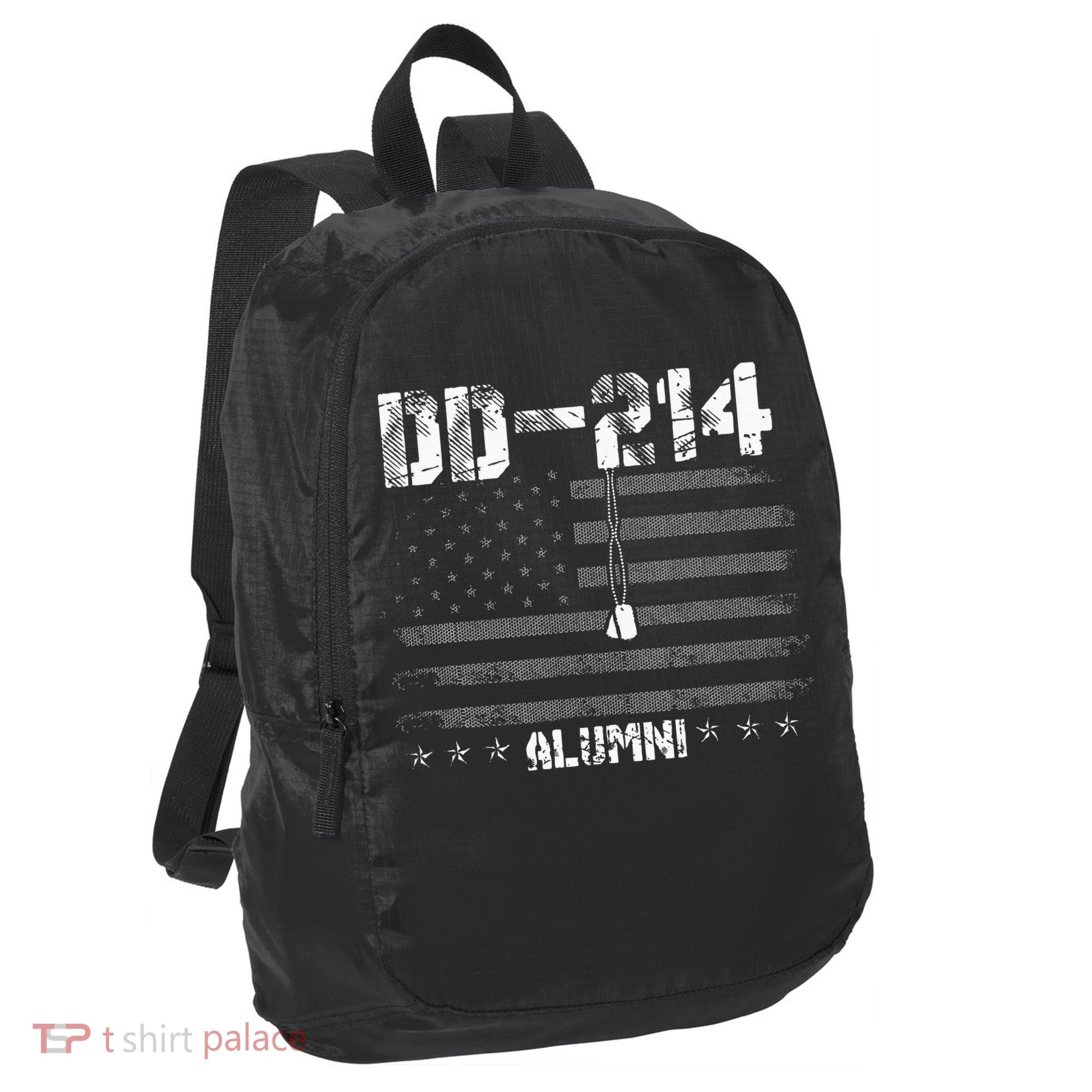 Patriotic DD 214 Alumni Military Veteran Port Authority Crush Ripstop Backpack