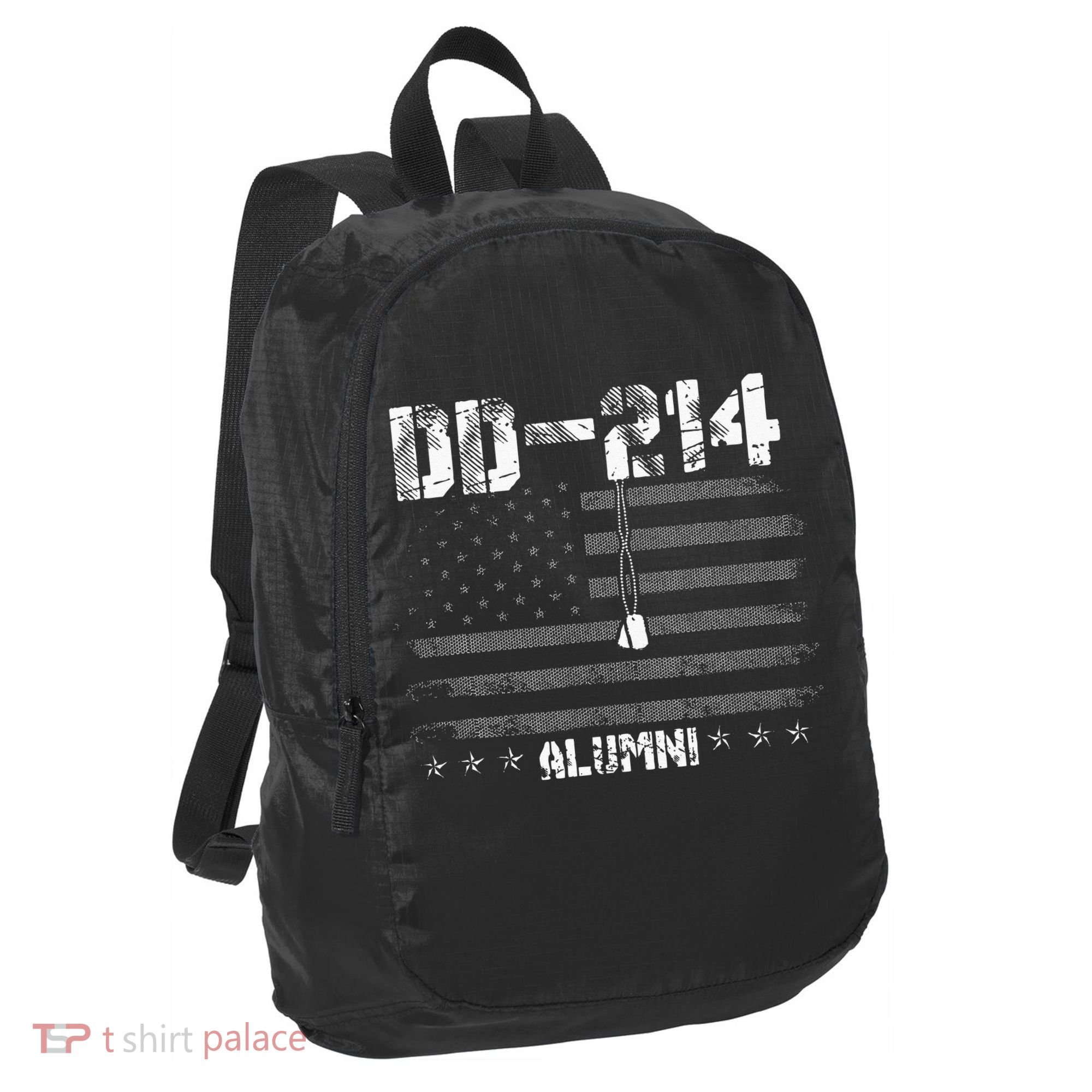 Patriotic DD 214 Alumni Military Veteran Port Authority Crush Ripstop Backpack