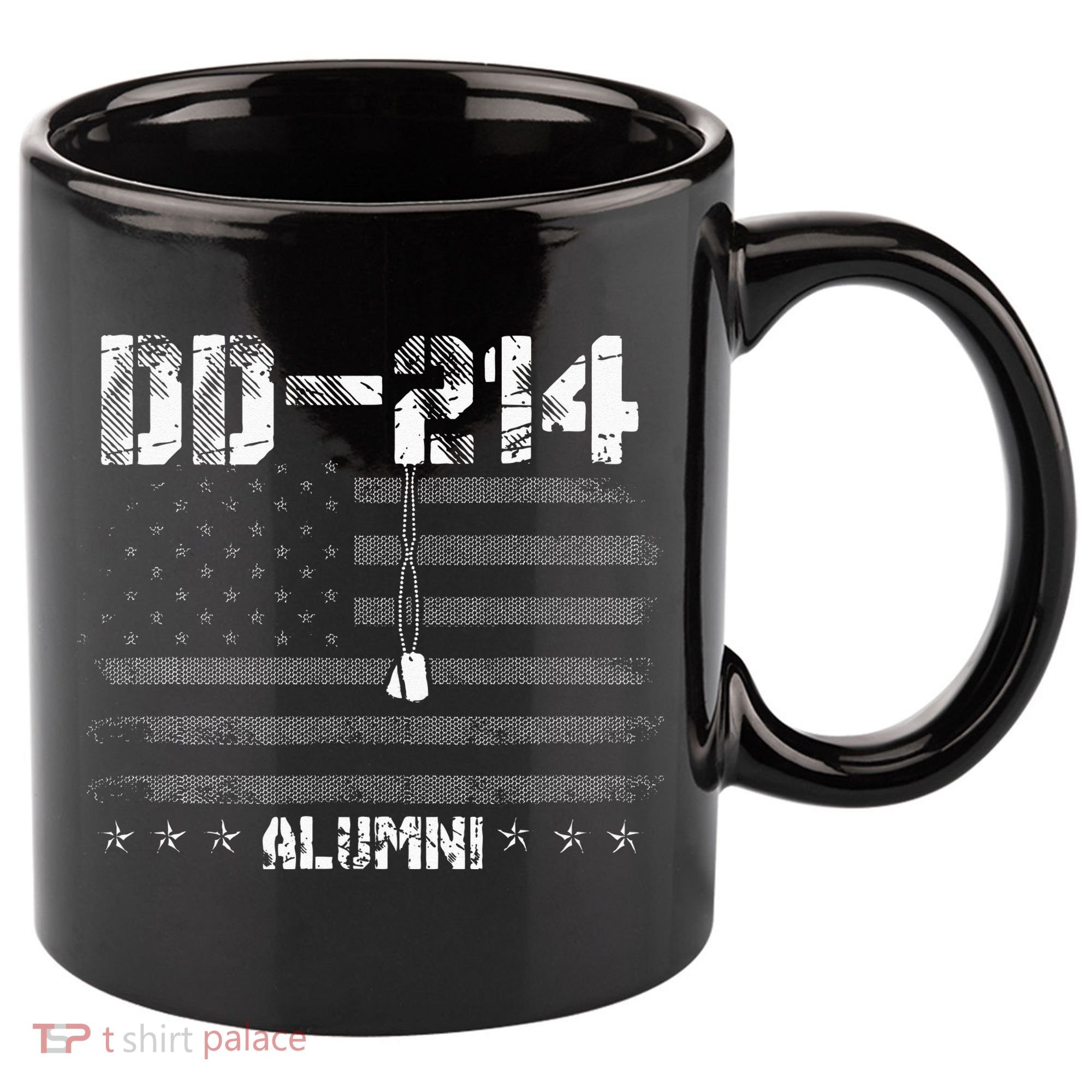 Patriotic DD 214 Alumni Military Veteran 11oz C Handle Ceramic Mug