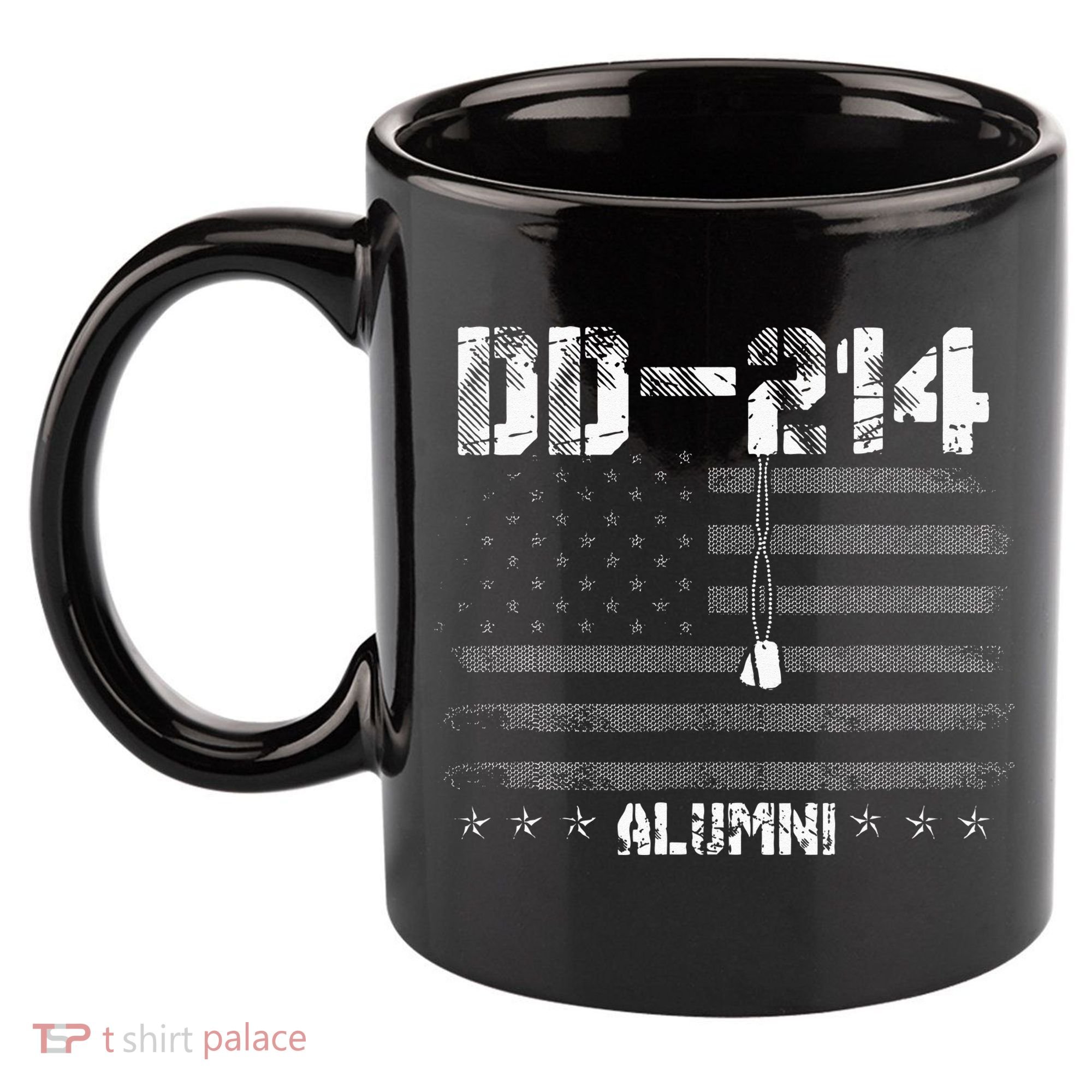 Patriotic DD 214 Alumni Military Veteran 11oz C Handle Ceramic Mug