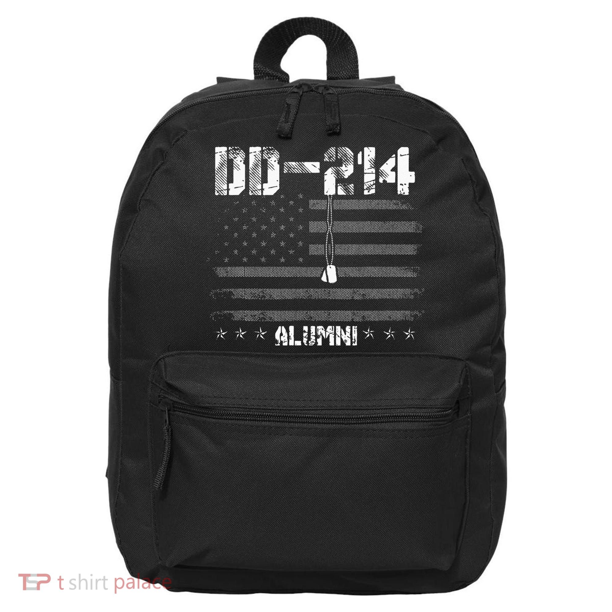 Patriotic DD 214 Alumni Military Veteran 16 in Basic Backpack