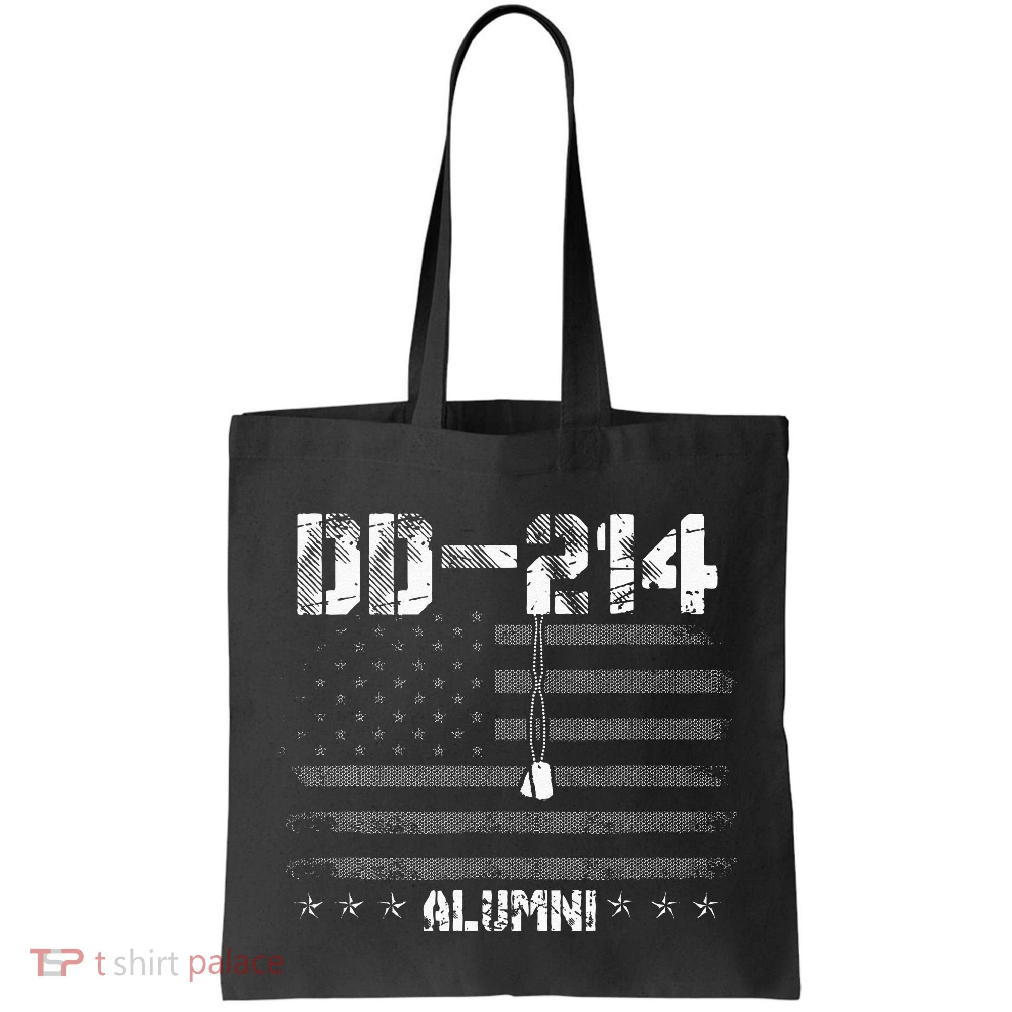 Patriotic DD 214 Alumni Military Veteran Tote Bag