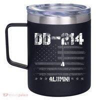 Patriotic DD 214 Alumni Military Veteran 12oz Stainless Steel Coffee Mug thumb 2