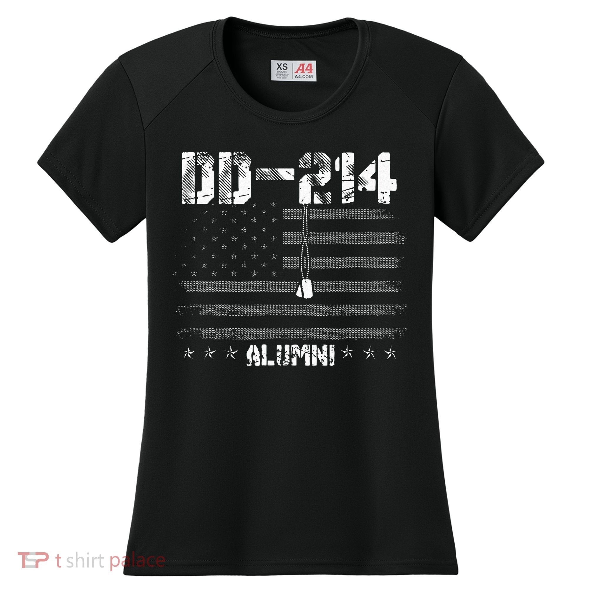 Patriotic DD 214 Alumni Military Veteran Women's Cooling Performance Crew T-Shirt