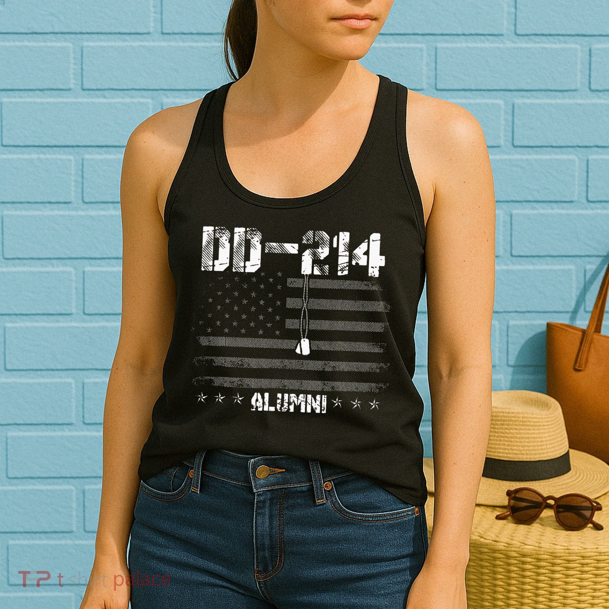 Patriotic DD 214 Alumni Military Veteran Women's Tank Top
